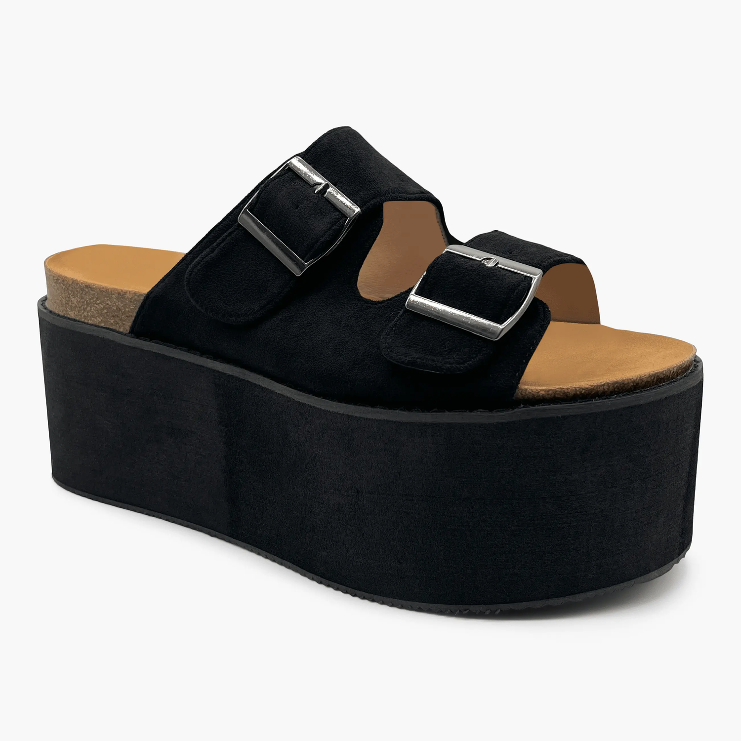 sandalias con plataforma negras