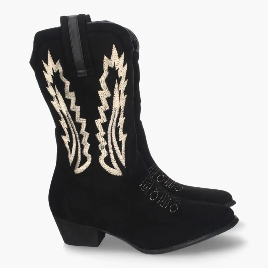 ANGEL - Botas de cowboy negras para mujer