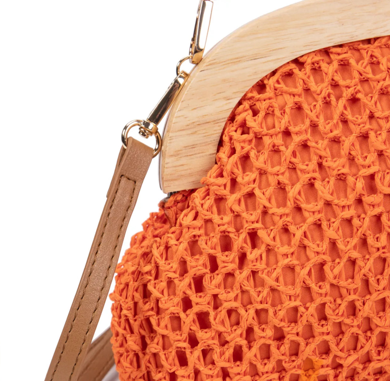 TINA ORANGE- Bandolera rafia