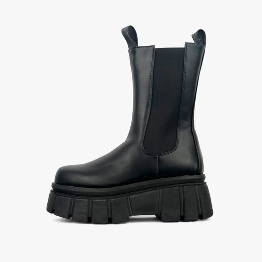 Botas mujer cordones negras hot sale