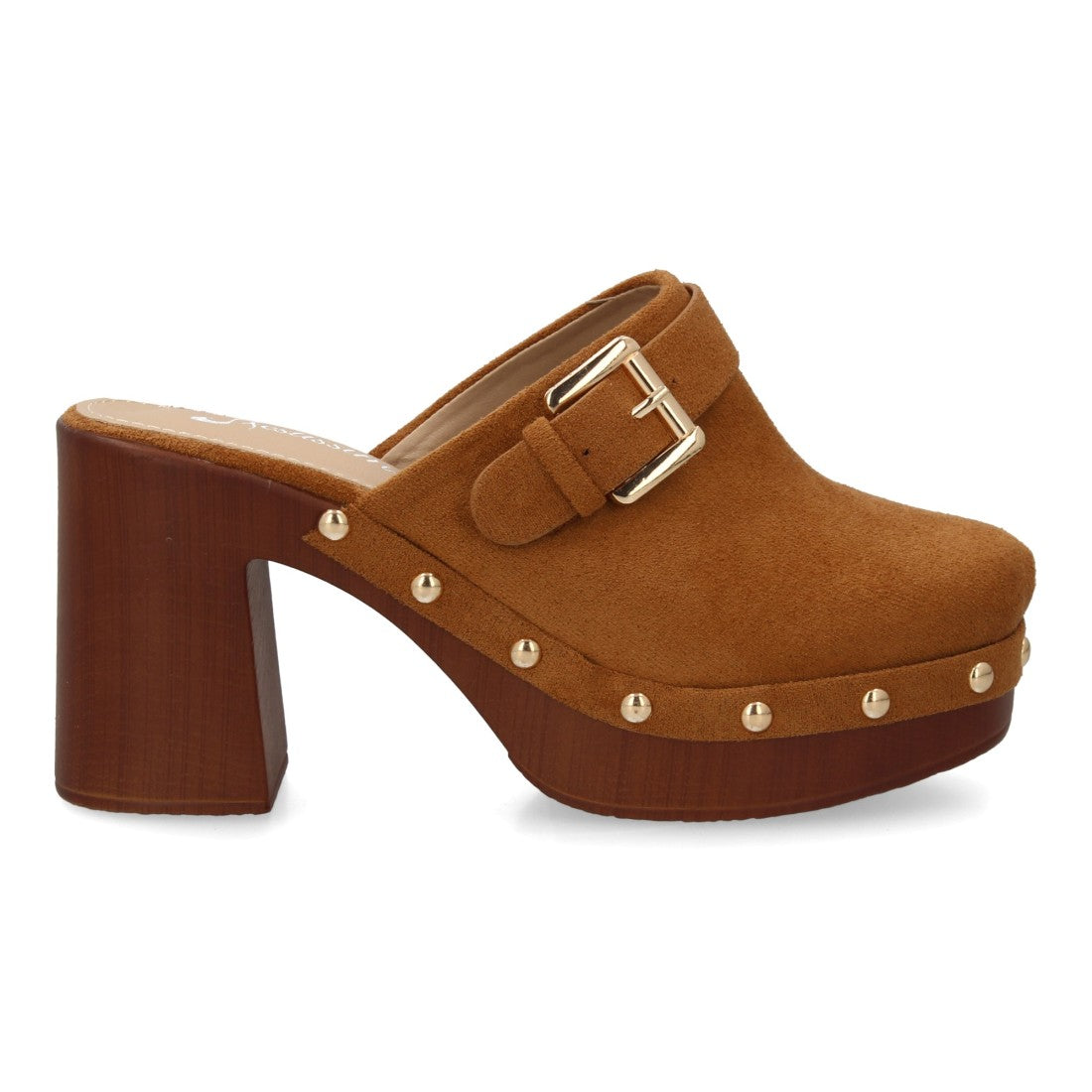 Zueco de mujer Rosehill Alicia en color Camel