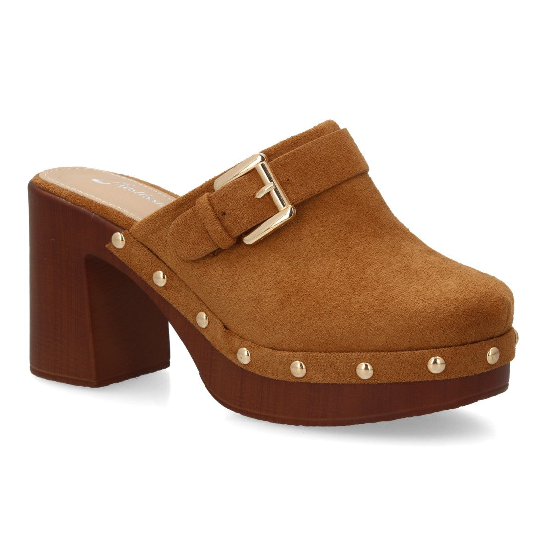 Zueco de mujer Rosehill Alicia en color Camel