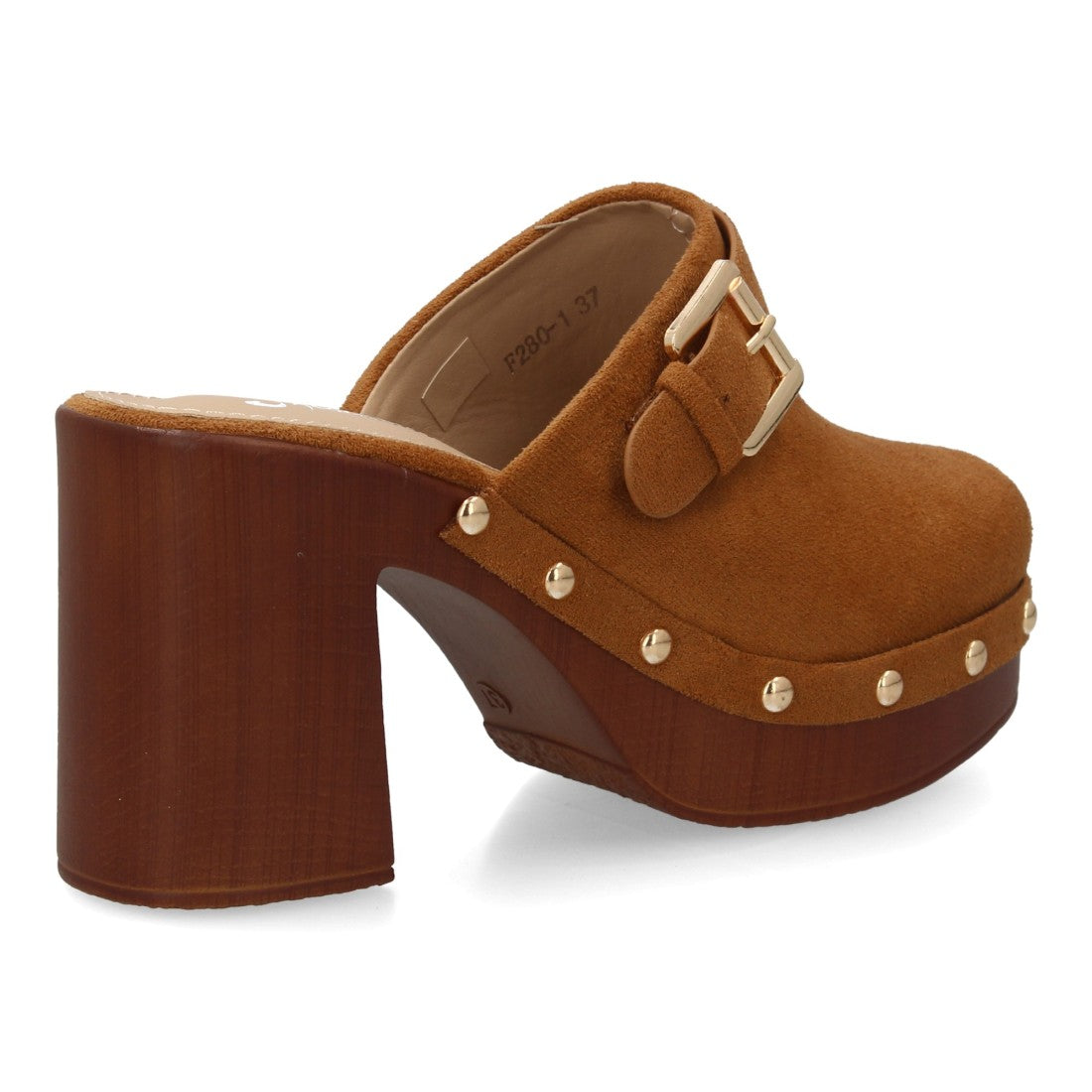 Zueco de mujer Rosehill Alicia en color Camel