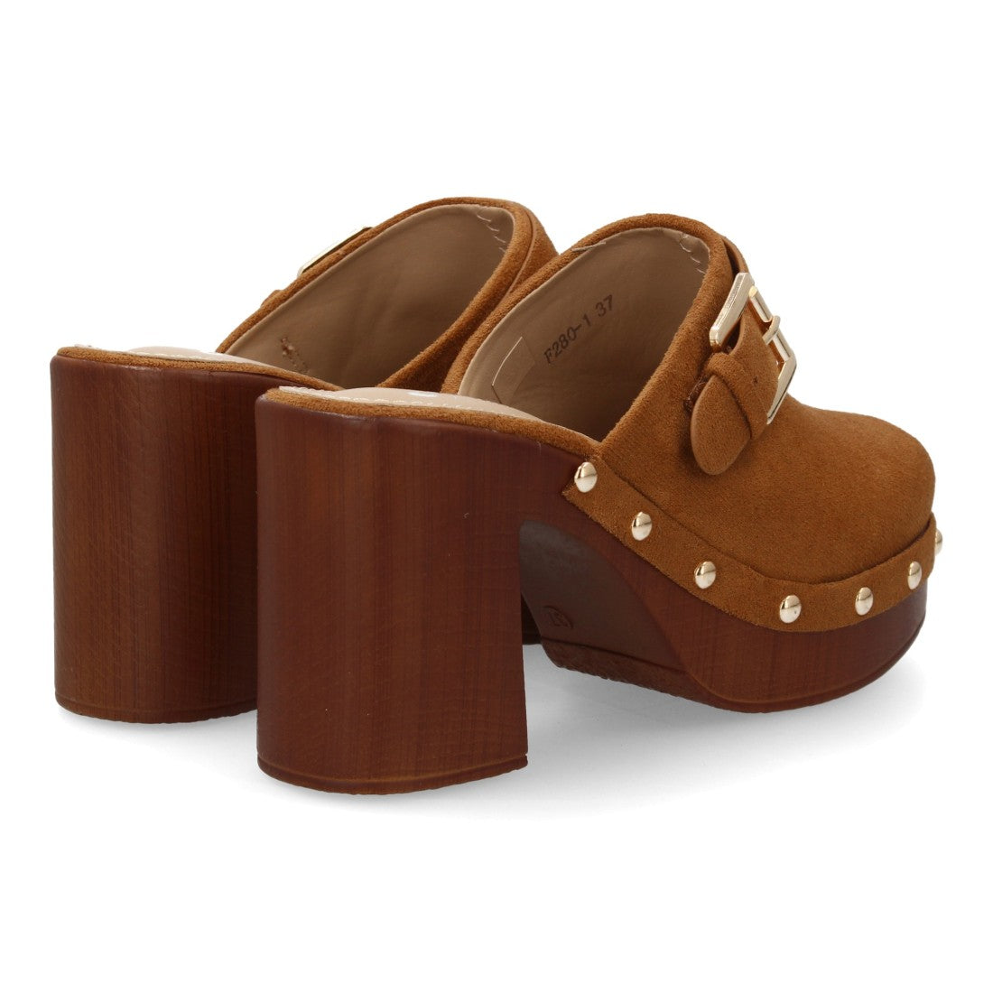 Zueco de mujer Rosehill Alicia en color Camel