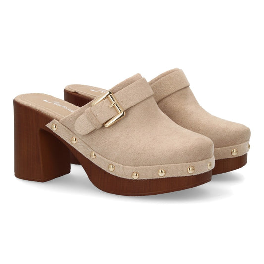 Zueco de mujer Rosehill Alicia en color Kaki
