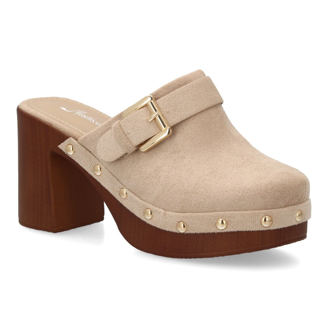 Zueco de mujer Rosehill Alicia en color Kaki