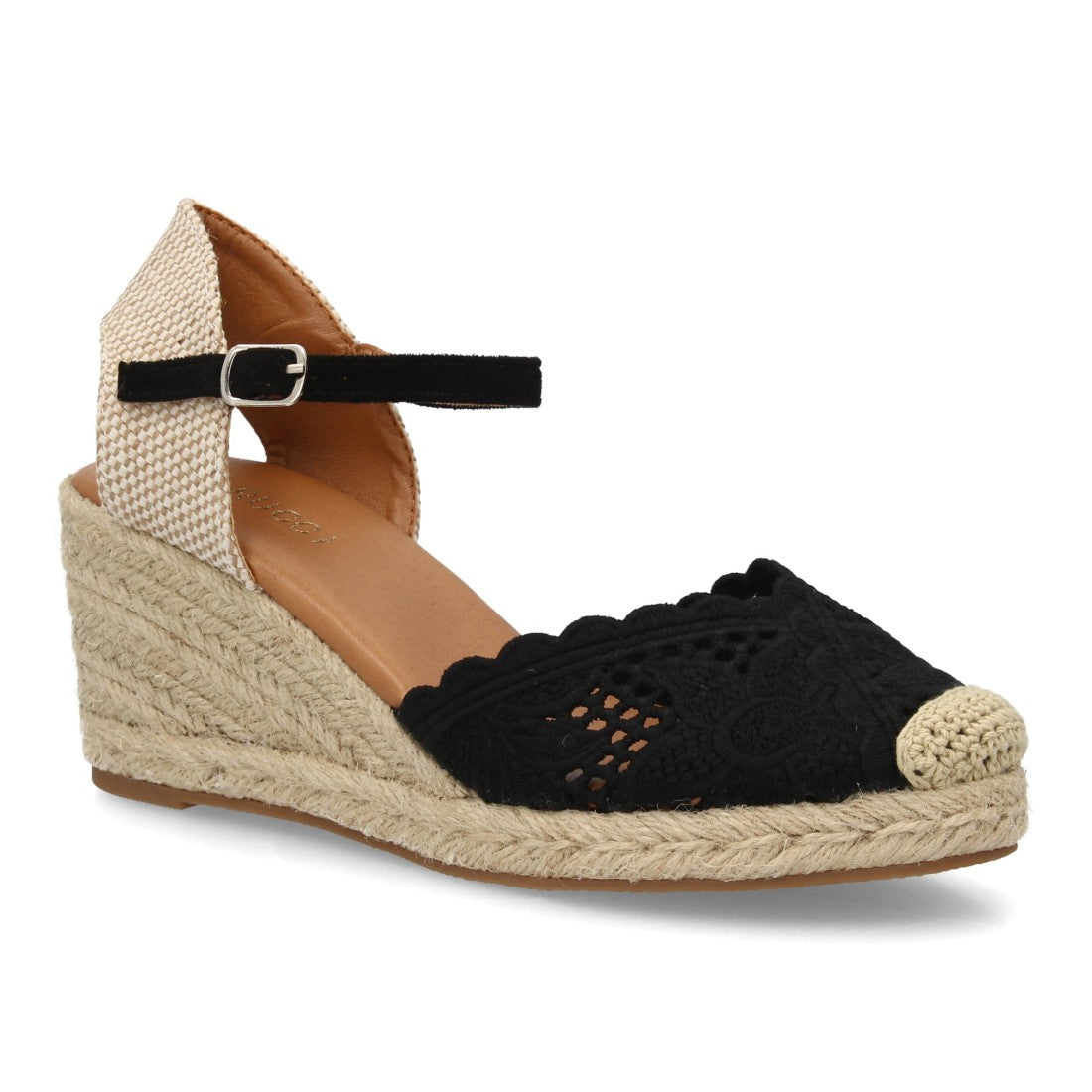 Sandalia de mujer Rosehill Aina en color Negro