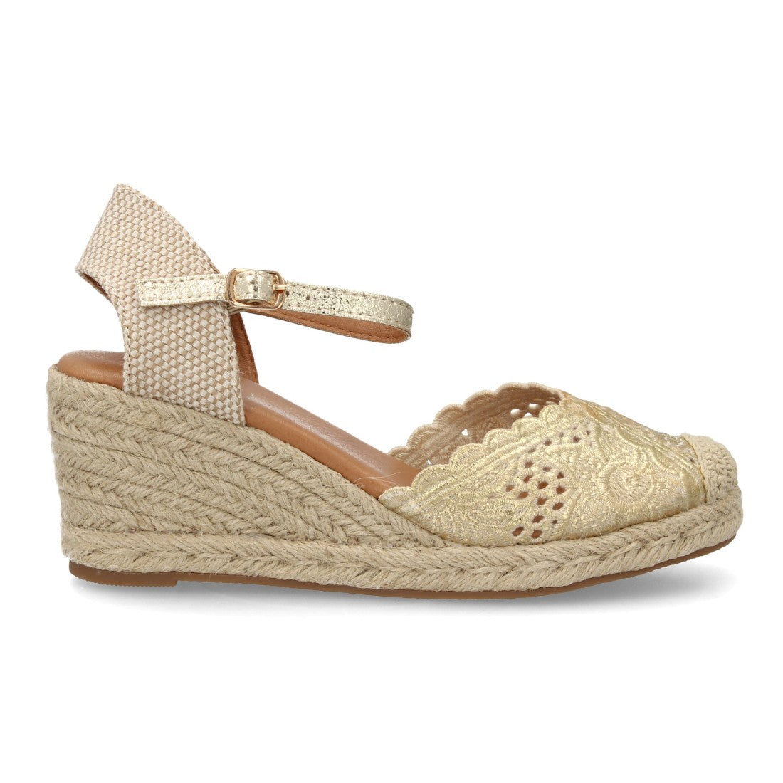 Sandalia de mujer Rosehill Aina en color Oro