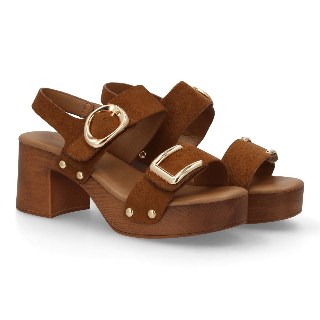 Sandalia de mujer Rosehill Brooklyn en color Camel