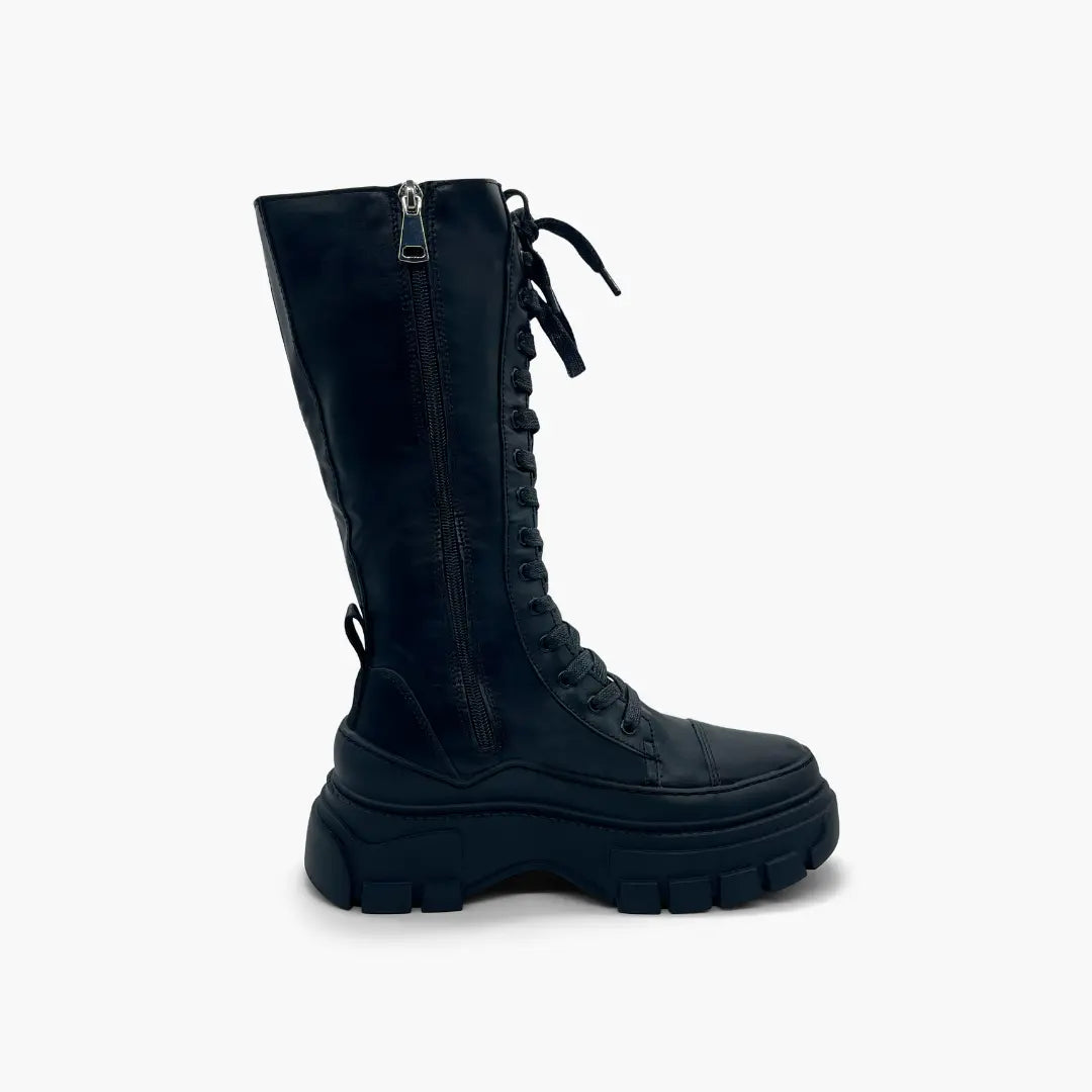 DALIA Botas altas con cordones y plataforma Rose Hill