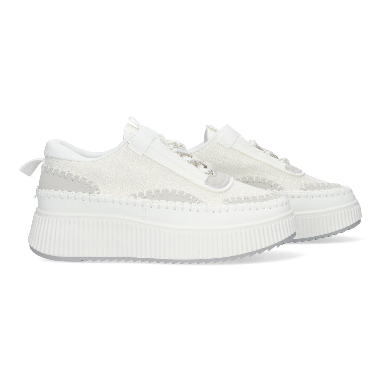 CLEA WHITE - Deportiva casual con plataforma