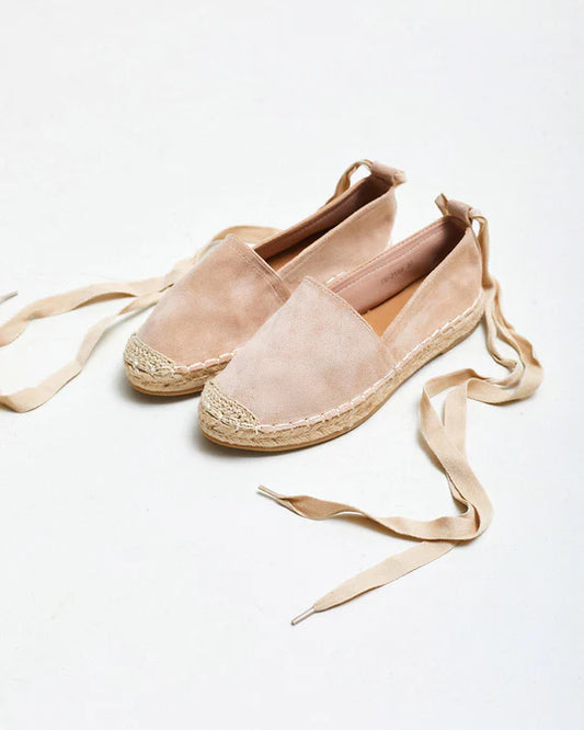 AMELIE - Flat espadrilles closed with ribbons