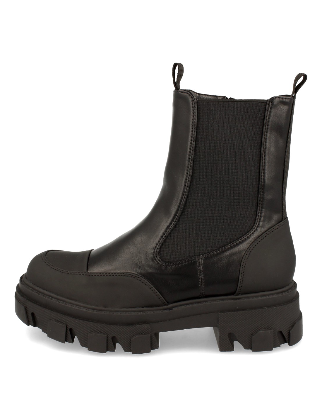CAROL BLACK - Botas pretas de cano médio com plataforma